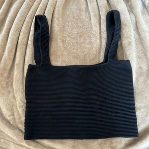 Black Crop top tank- worn once